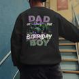 Dad Of The Birthday Monster Truck Family Matching Party Men's Sweatshirt Back Print