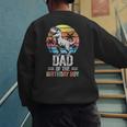 Dad Of The Birthday Party Outfit Dinosaur Daddy Men's Sweatshirt Back Print