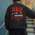 Dad Of The Birthday Princess Strawberry Theme Bday Party Men's Sweatshirt Back Print