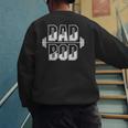 Dad BOD Gym Workout Small Men's Sweatshirt Back Print