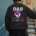Dad Of The Bowler Girl Matching Family Bowling Birthday Men's Sweatshirt Back Print