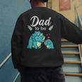 Dad To Be Dinosaur Baby Shower For Boy Men's Sweatshirt Back Print