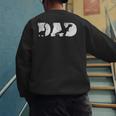 Dad Dinosaur Saurus Boys Girls Fathers Day Idea Men's Sweatshirt Back Print
