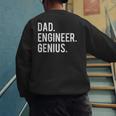 Dad Engineer Genius Cute Engineering Father Men's Sweatshirt Back Print