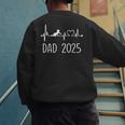 Dad Est 2025 Frequency Pulse New Dad To Be Men's Sweatshirt Back Print