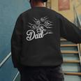 Dad Of Four Toddler Kids Fathers Day Fist Bump Family Men's Sweatshirt Back Print