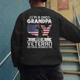 Dad Grandpa Veteran Nothing Scares Patriotic Veterans Day Men's Sweatshirt Back Print
