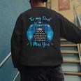 To My Dad In Heaven I Miss You Men's Sweatshirt Back Print