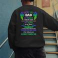 For My Dad In Heaven Touching Tribute For Passed Away Father Men's Sweatshirt Back Print