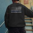 Dad Is A Hero Idea Son Daughter Of Police Men's Sweatshirt Back Print