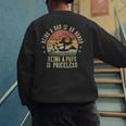 Being A Dad Is An Honor Being A Pops Is Priceless Pops Men's Sweatshirt Back Print