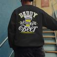 Dad Needs A Beer Button Up Shirts Beer Drinking Lover Men's Sweatshirt Back Print