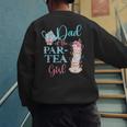 Dad Of The Par-Tea Girl Floral Tea Party Birthday Family Men's Sweatshirt Back Print