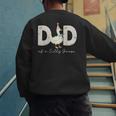 Dad Of The Silly Goose Silly Goose Birthday Matching Family Men's Sweatshirt Back Print