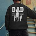 Dad Sons First Hero Daughter Love For Father's Day Men's Sweatshirt Back Print Dad Sons First Hero Daughter Love For Father's Day Men's Sweatshirt Back Print