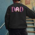Dad Of The Sweet One Birthday Donut Girl 1st Birthday Men's Sweatshirt Back Print