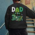 Dad Of The Three Rex Birthday Dinosaur Family Matching Men's Sweatshirt Back Print