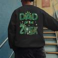 Dad Of The Two Rex Birthday Dinosaur Family Matching Men's Sweatshirt Back Print