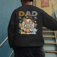 Dad Of The Two Wild Animal Safari 2Nd Birthday Party Men's Sweatshirt Back Print