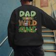 Dad Of The Wild One Birthday Family Matching Party Decor Men's Sweatshirt Back Print Dad Of The Wild One Birthday Family Matching Party Decor Men's Sweatshirt Back Print