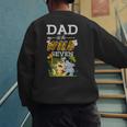 Dad Of The Wild Seven Animal Safari 7th Birthday Party Men's Sweatshirt Back Print Dad Of The Wild Seven Animal Safari 7th Birthday Party Men's Sweatshirt Back Print
