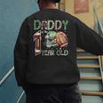 Daddy Of The 1 Year Old Football Lover 1st Birthday Boy Men's Sweatshirt Back Print
