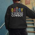 Daddy 1st Birthday Cowboy Western Daddy Birthday Boy Men's Sweatshirt Back Print Daddy 1st Birthday Cowboy Western Daddy Birthday Boy Men's Sweatshirt Back Print