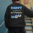 Daddy Of The Bday Boy Blue Dog Theme Party Family Matching Men's Sweatshirt Back Print Daddy Of The Bday Boy Blue Dog Theme Party Family Matching Men's Sweatshirt Back Print
