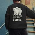 Daddy Bear And Cub Polar Bear Men's Sweatshirt Back Print