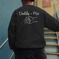 Daddy And Me Best Dad Ever Fist Bump Father's Day Small Men's Sweatshirt Back Print
