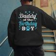 Daddy Of The Birthday Boy Dog Paw Bday Party Celebration Small Men's Sweatshirt Back Print