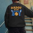 Daddy Of The Birthday Boy Milk And Cookies Lover Men's Sweatshirt Back Print