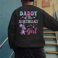 Daddy Of The Birthday For Girl Dinosaur T-Rex Party Family Men's Sweatshirt Back Print Daddy Of The Birthday For Girl Dinosaur T-Rex Party Family Men's Sweatshirt Back Print