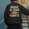 Daddy Dad Two Groovy Second Birthday Retro 2nd Bday Party Men's Sweatshirt Back Print