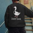 Daddy Goose Fun Father's Day Tee For Dad Men's Sweatshirt Back Print Daddy Goose Fun Father's Day Tee For Dad Men's Sweatshirt Back Print
