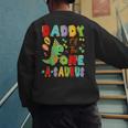 Daddy Of The One-A-Saurus 1St Birthday Boy Dinosaur Men's Sweatshirt Back Print