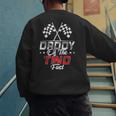 Daddy Of The Two Fast Second Birthday Racing Car Family Men's Sweatshirt Back Print