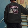 Daddy In a Winter Onederland Birthday Girl Christmas Tree Men's Sweatshirt Back Print