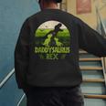 Daddysaurus Rex 2 Kids Sunset Tshirt For Fathers Day Men's Sweatshirt Back Print