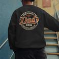 Dad's BBQ Chilling And Grilling Vintage Men's Sweatshirt Back Print