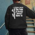 Dads Electrical Lineman Gear Husband & Lineman Wife Men's Sweatshirt Back Print