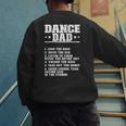 Dancer Dad Dancing Father Of A Dancer Dad Men's Sweatshirt Back Print