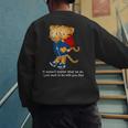 Daniel And Dad Tiger Dark Shirt Men's Sweatshirt Back Print