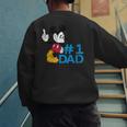 Disney Mickey Mouse Father's Day 1 Dad Men's Sweatshirt Back Print