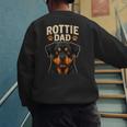 Dog Owner Dad Rottweiler Rottie Dad Men's Sweatshirt Back Print