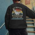 Don't Mess With DaddysaurusRex Daddy Saurus Dinosaur Men Men's Sweatshirt Back Print