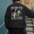 Don't Worry Kitten Daddy's Here Cool Alpha Wolf Meme Men's Sweatshirt Back Print