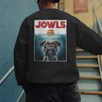 Drooling Boxer Jowls Fawn Dog Mom Dog Dad Burger Men's Sweatshirt Back Print