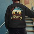 Father Daughter Fishing Partner For Life Retro Matching Dad Men's Sweatshirt Back Print