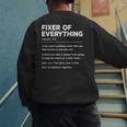 Father's Day For Office Dad Fixer Of Everything Men's Sweatshirt Back Print